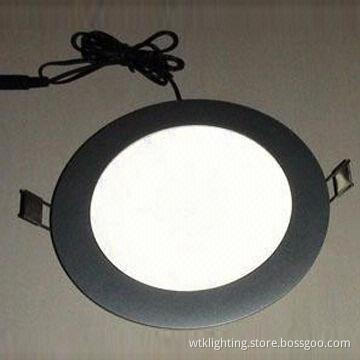 Round LED Panel Light, 10W Power, 100 to 240V AC Input, 3014 Super-bright LED as Lighting Source
